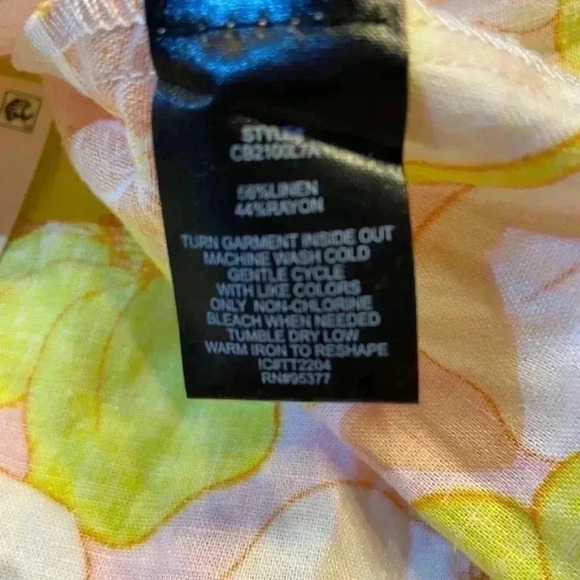 Sanctuary Women's Playdate Camisole Tank SMALL Yellow Floral Boho Ruffles Cutout - Picture 9 of 10